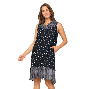 HABITAT | Express Mix Polka-Dots & Stripes Habitat Dress
